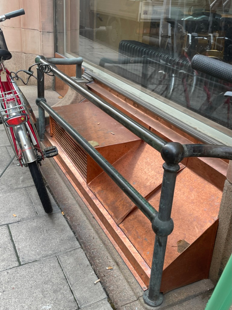 Bild på liten koppartäckning vid Rosenbad